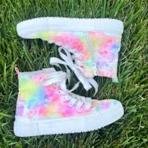 Cat & Jack Multicolor Tie-Dye Kids Sneakers